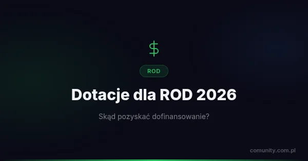 Dotacje dla ROD 2026 — skąd pozyskać dofinansowanie na ogród działkowy? | ComUnity Blog